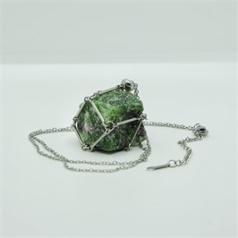 Цоизит 2-5 см, необработанный, с подвеской, Бразилия [Зеленый потенциал], сила влияния 8-12 1687