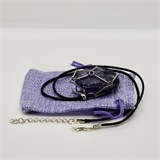 Аметист 2-5 см, необработанный, с подвеской (вощёная нить), Уругвай [Фиолетовый потенциал], сила влияния 12-15 1675