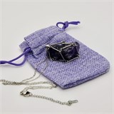 Аметист 2-5 см, необработанный, с подвеской, Уругвай [Фиолетовый потенциал], сила влияния 12-15 1677