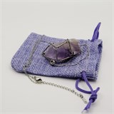 Аметист 3-5 см, необработанный, с подвеской, Бразилия [Фиолетовый потенциал], сила влияния 8-10 1676