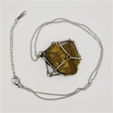 Тигровый глаз 3-5 см, необработанный, с подвеской, Бразилия [Оранжевый потенциал], сила влияния 13-14 1685