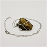 Тигровый глаз 3-5 см, необработанный, с подвеской, Бразилия [Оранжевый потенциал], сила влияния 13-14 1685