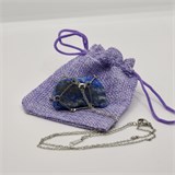 Лазурит 2-5 см, необработанный, с подвеской, Бразилия [Синий потенциал], сила влияния 8-10 1693