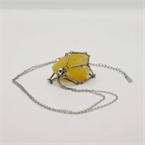 Кальцит желтый 2-5 см, необработанный, с подвеской, Китай [Желтый потенциал], сила влияния 10-12 1679