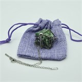 Цоизит 2-5 см, необработанный, с подвеской, Бразилия [Зеленый потенциал], сила влияния 8-12 1687