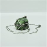 Цоизит 2-5 см, необработанный, с подвеской, Бразилия [Зеленый потенциал], сила влияния 8-12 1687