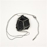 Обсидиан 3-5 см, необработанный, с подвеской, Бразилия 1696